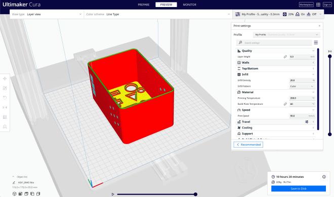 Slicing step in Cura