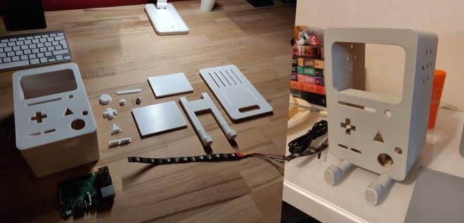 3D printed parts before/after surfaces preparation