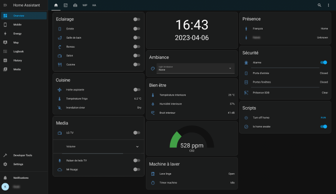 My Home Assistant Dashboard
